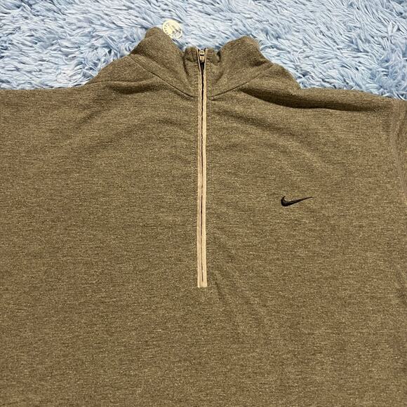 Nike Dri Fit 1/4 Zip Sweater Size XL Mens Gray Classic Outdoor - Picture 4 of 10